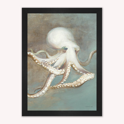Luxury Velvet Art Print - Muted Octopus Framed Wall Art