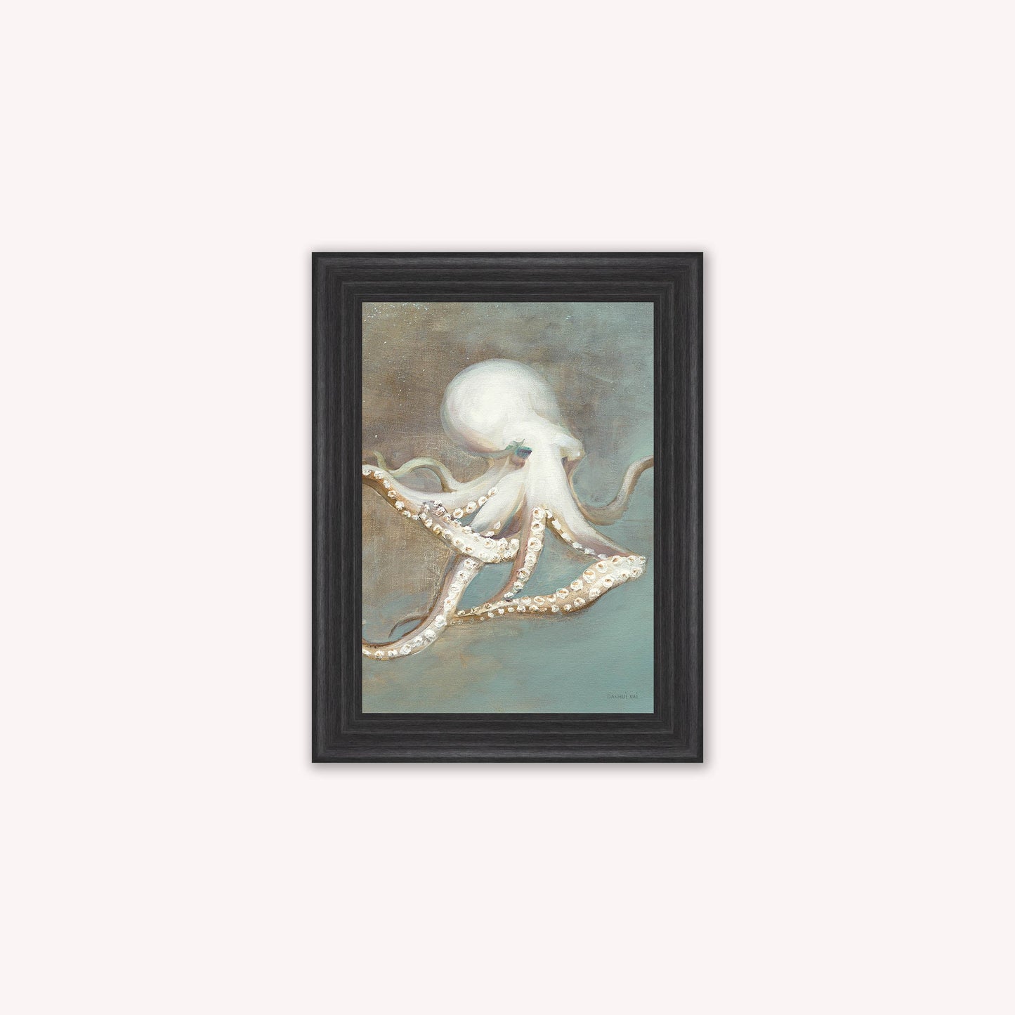 Luxury Velvet Art Print - Muted Octopus Framed Wall Art