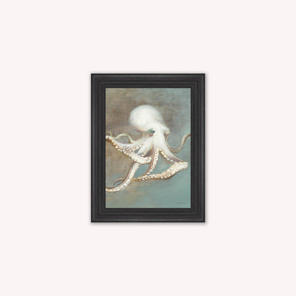 Luxury Velvet Art Print - Muted Octopus Framed Wall Art