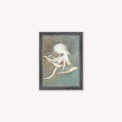 Luxury Velvet Art Print - Muted Octopus Framed Wall Art