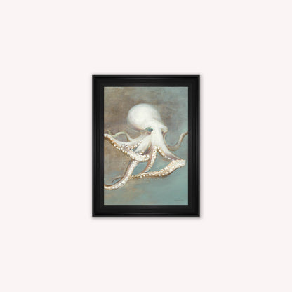 Luxury Velvet Art Print - Muted Octopus Framed Wall Art