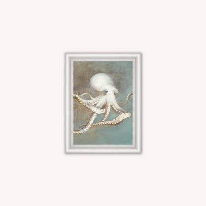 Luxury Velvet Art Print - Muted Octopus Framed Wall Art