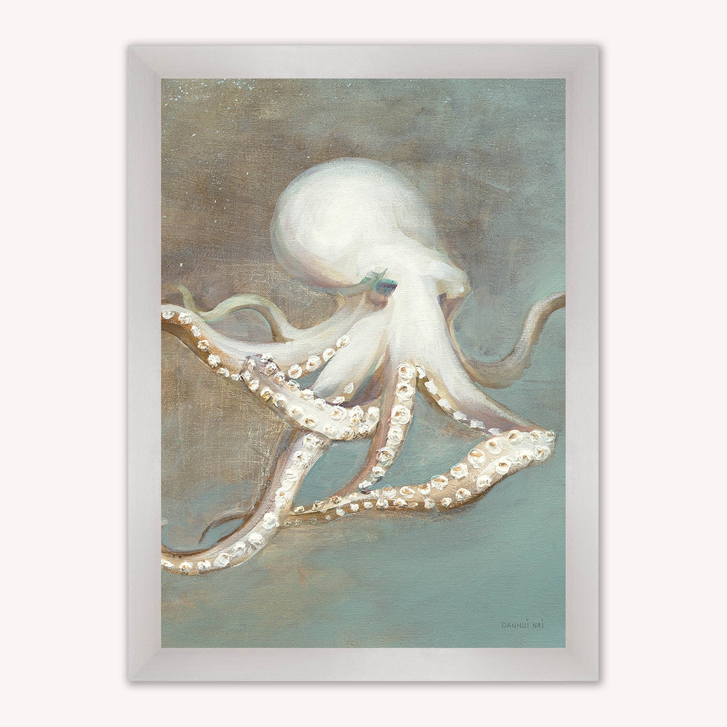 Luxury Velvet Art Print - Muted Octopus Framed Wall Art