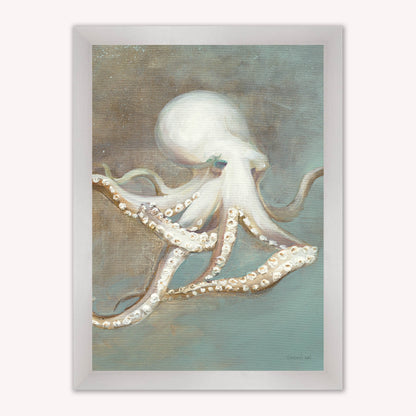 Luxury Velvet Art Print - Muted Octopus Framed Wall Art
