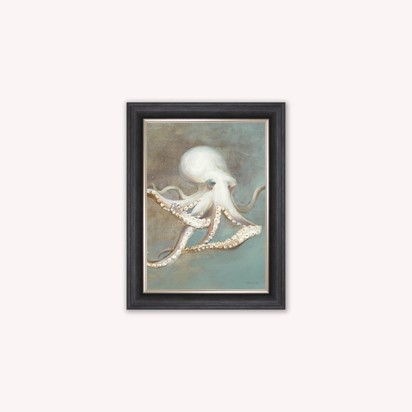 Luxury Velvet Art Print - Muted Octopus Framed Wall Art