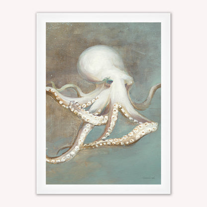 Luxury Velvet Art Print - Muted Octopus Framed Wall Art
