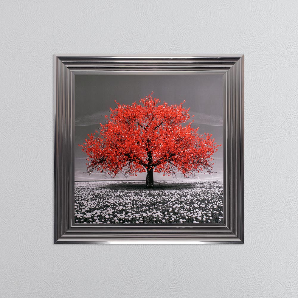 Red Cherry Tree Framed Wall Art