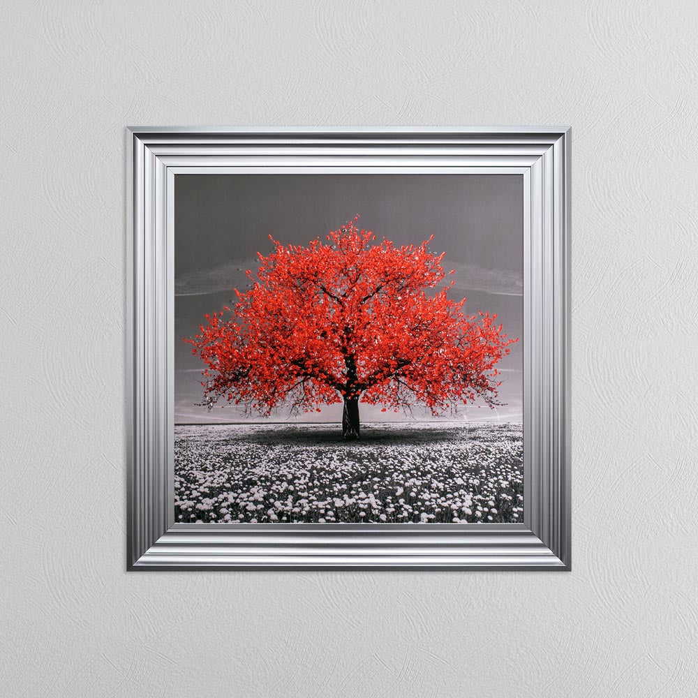 Red Cherry Tree Framed Wall Art