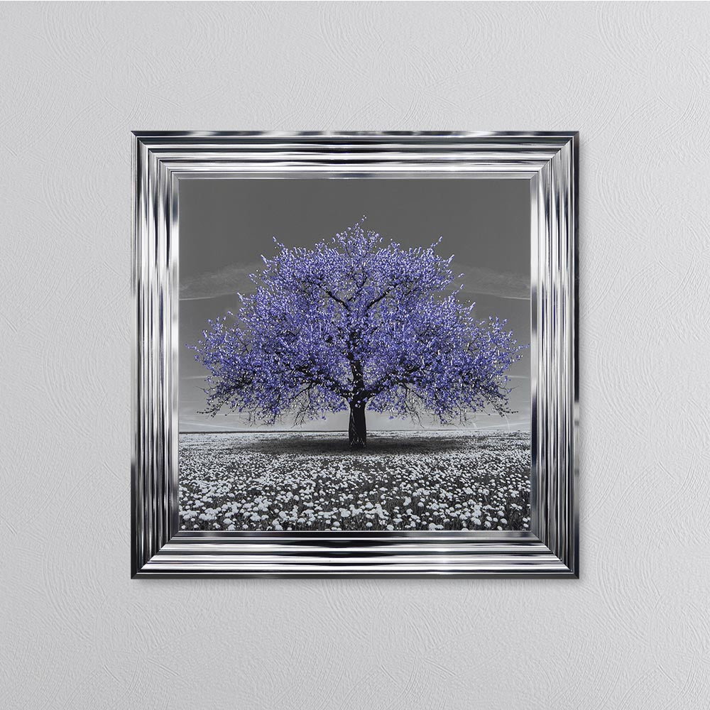 Very Peri Cherry Tree Framed Wall Art