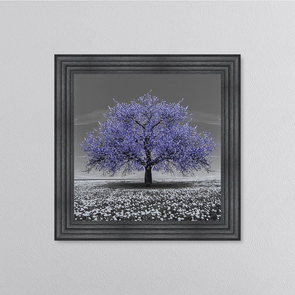 Very Peri Cherry Tree Framed Wall Art