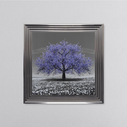 Very Peri Cherry Tree Framed Wall Art