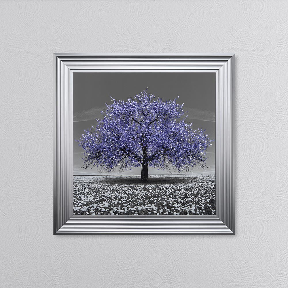 Very Peri Cherry Tree Framed Wall Art