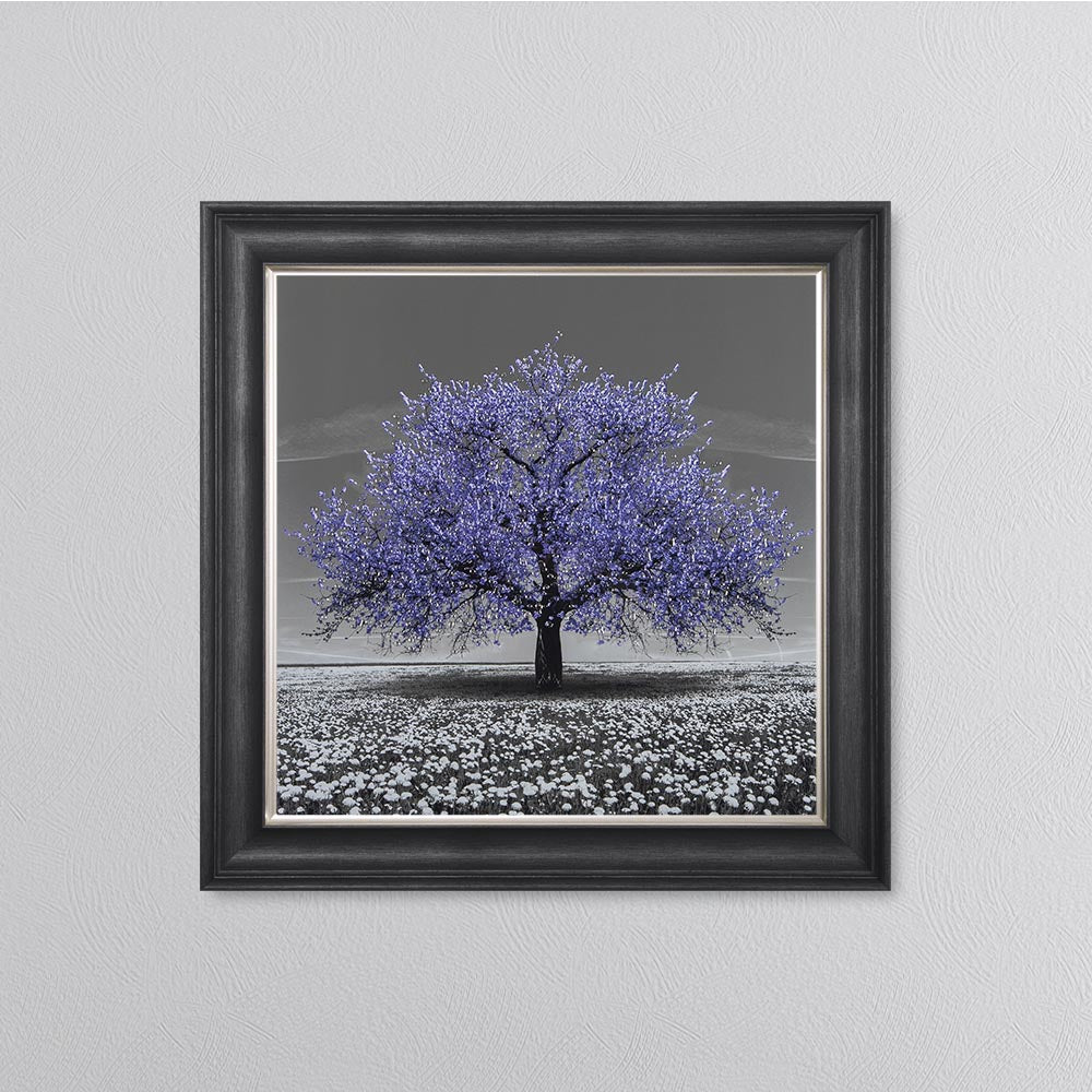 Very Peri Cherry Tree Framed Wall Art