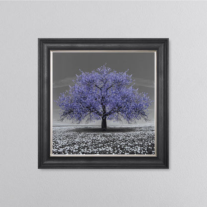 Very Peri Cherry Tree Framed Wall Art