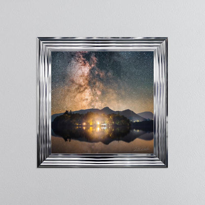 Derwentwater Reflection Milky Way Framed Wall Art