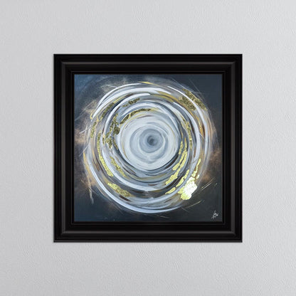 Circle of Life 1 with Gold Foil Embellishment - Framed Wall Art