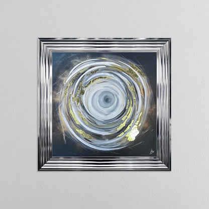Circle of Life 1 with Gold Foil Embellishment - Framed Wall Art
