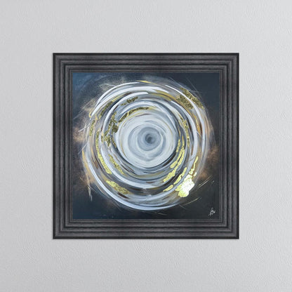 Circle of Life 1 with Gold Foil Embellishment - Framed Wall Art