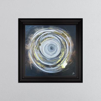 Circle of Life 1 with Gold Foil Embellishment - Framed Wall Art
