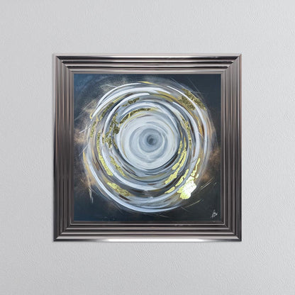 Circle of Life 1 with Gold Foil Embellishment - Framed Wall Art