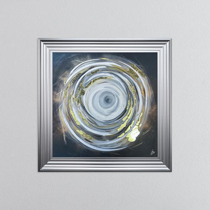Circle of Life 1 with Gold Foil Embellishment - Framed Wall Art