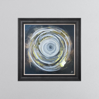Circle of Life 1 with Gold Foil Embellishment - Framed Wall Art