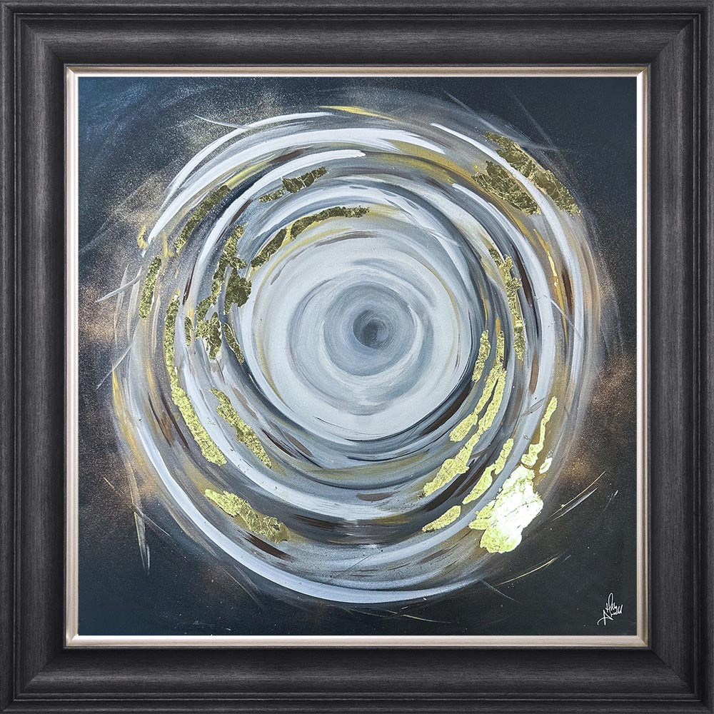 Circle of Life 1 with Gold Foil Embellishment - Framed Wall Art