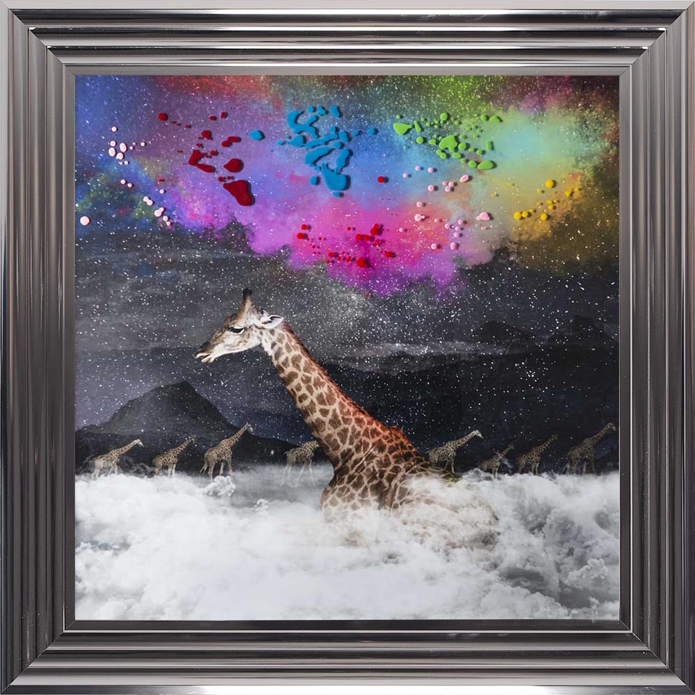 Giraffe Dreams Framed Wall Art