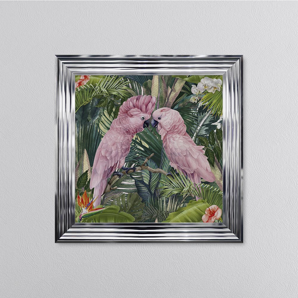 Jungle Love Cockatoo Framed Wall Art