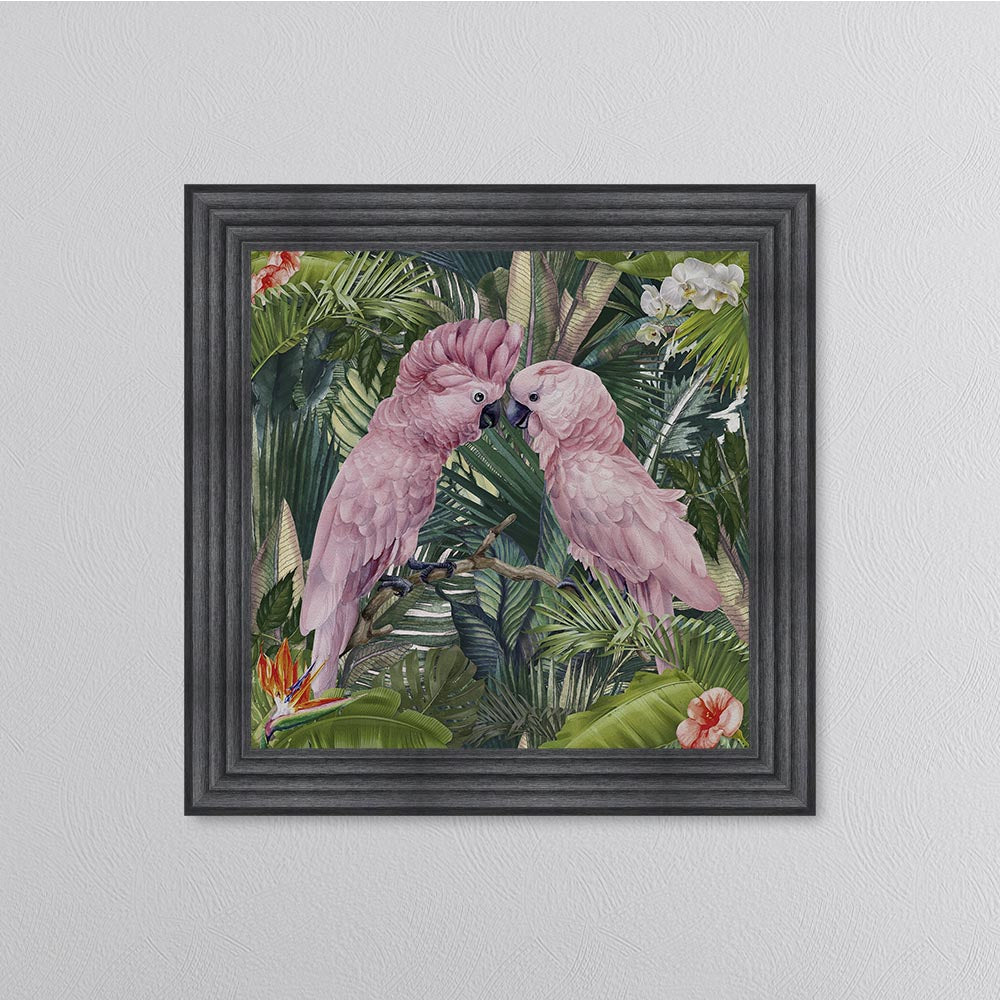 Jungle Love Cockatoo Framed Wall Art