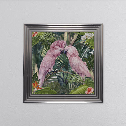 Jungle Love Cockatoo Framed Wall Art