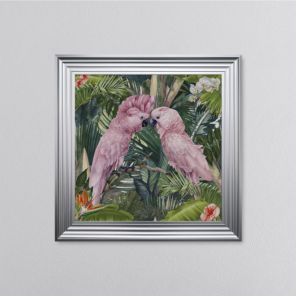 Jungle Love Cockatoo Framed Wall Art