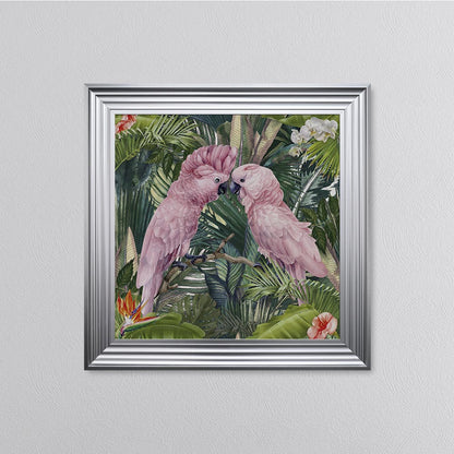 Jungle Love Cockatoo Framed Wall Art