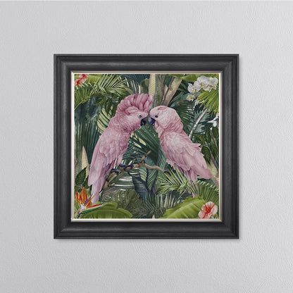 Jungle Love Cockatoo Framed Wall Art