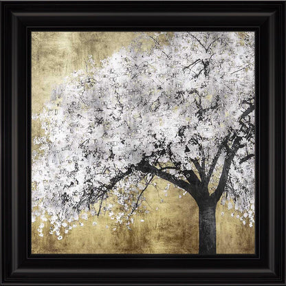 Silver Blossoms Framed Wall Art