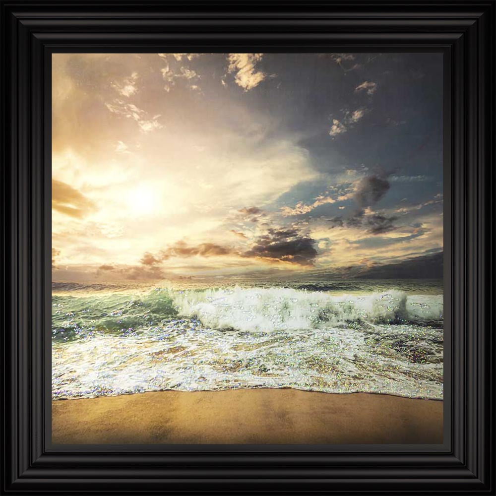 Stormy Beach Framed Wall Art