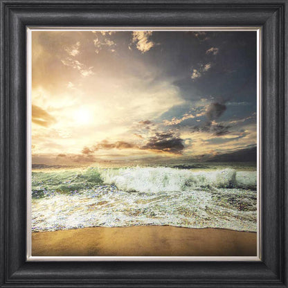Stormy Beach Framed Wall Art