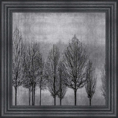 Trees On Silver 1 Framed Wall Art