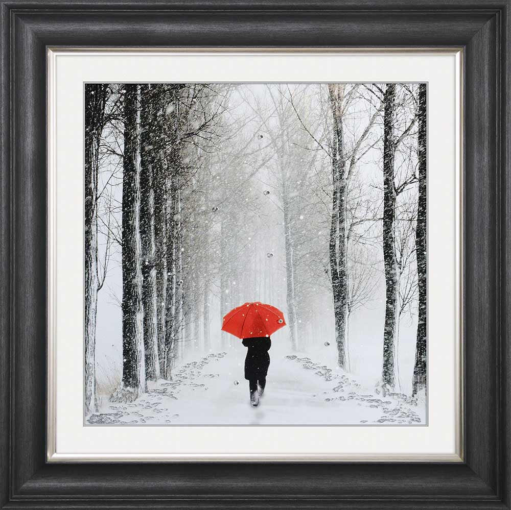 Umbrella Path Framed Wall Art