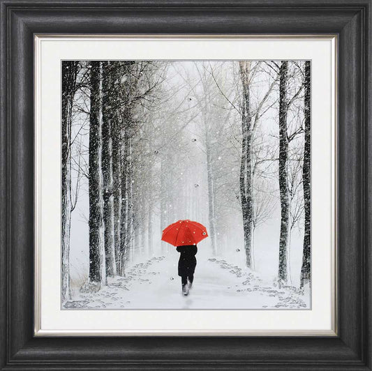 Umbrella Path Framed Wall Art