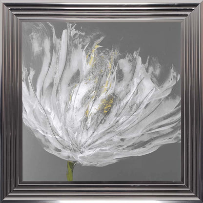 Single White Tulip Framed Wall Art