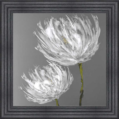 White Tulips Framed Wall Art