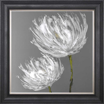 White Tulips Framed Wall Art
