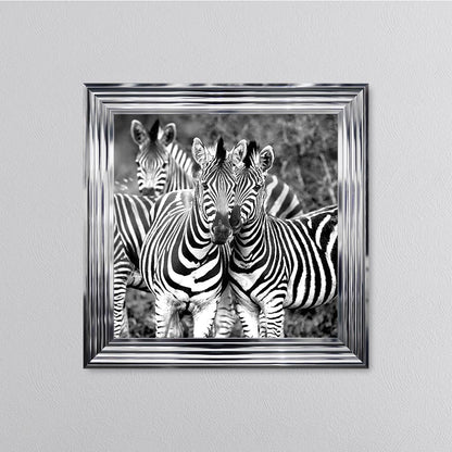 Zebras In The Wild Framed Wall Art
