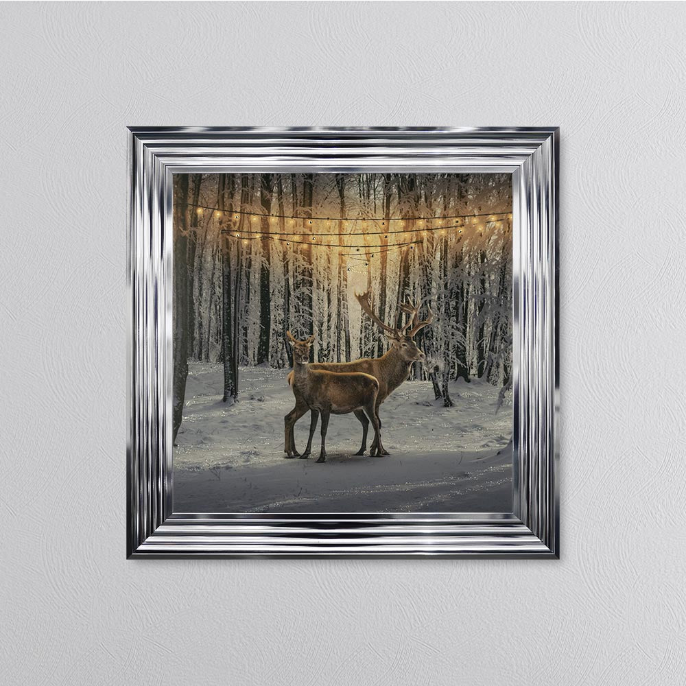 Winter Deer Framed Wall Art