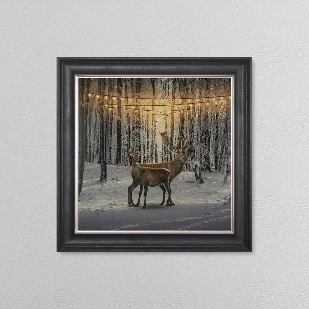 Winter Deer Framed Wall Art