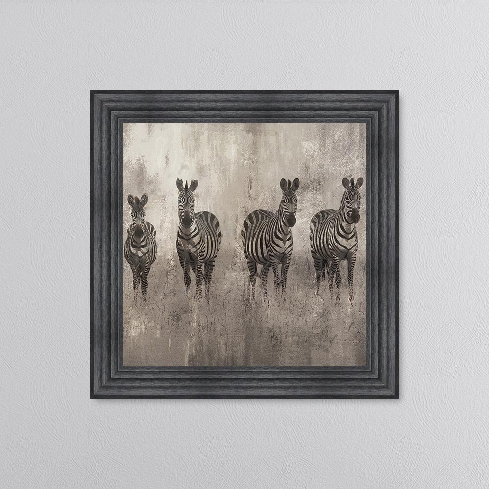 Zebras On The Move Framed Wall Art