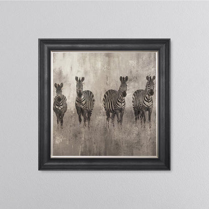Zebras On The Move Framed Wall Art
