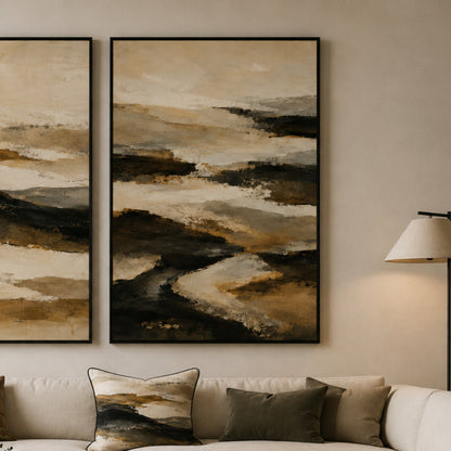 Layered Earth 2 Velvet Canvas