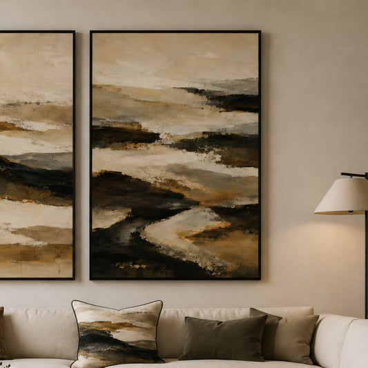 Layered Earth 2 Velvet Canvas